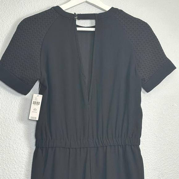 Anthropologie Allegory Textured Jumpsuit Black Womens Size XS Petite NWT - Picture 4 of 16